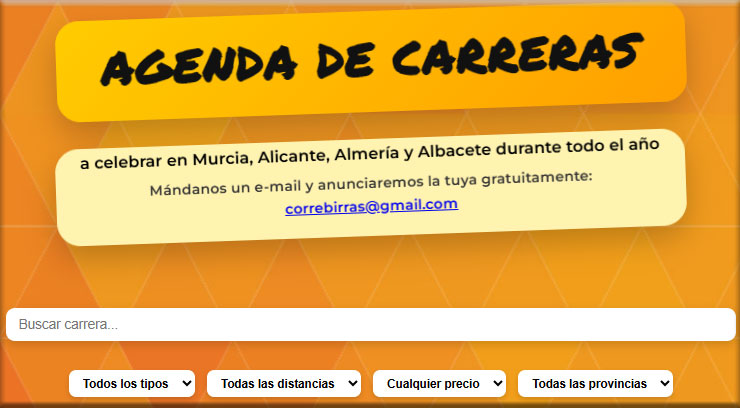 Buscador de carreras